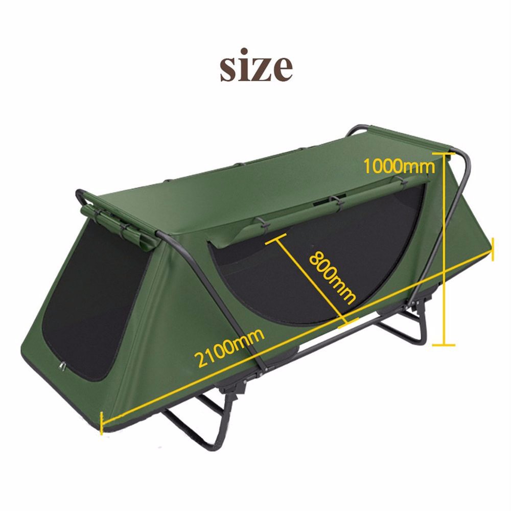 Folding Elevated Camping Tent Waterproof Multipurpose Floor Outdoor 1