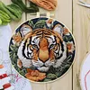 Tiger-DIY Embroidery Kit with Pattern Cotton Threads Needles Hoop 30*30cm/11.81*11.81in tapestrymarket