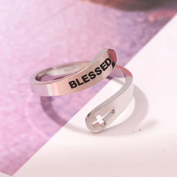 Blessed Cross Wrap Ring