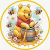 Winnie the Pooh-18CT Stamped Cross Stitch Kit(20x20cm)