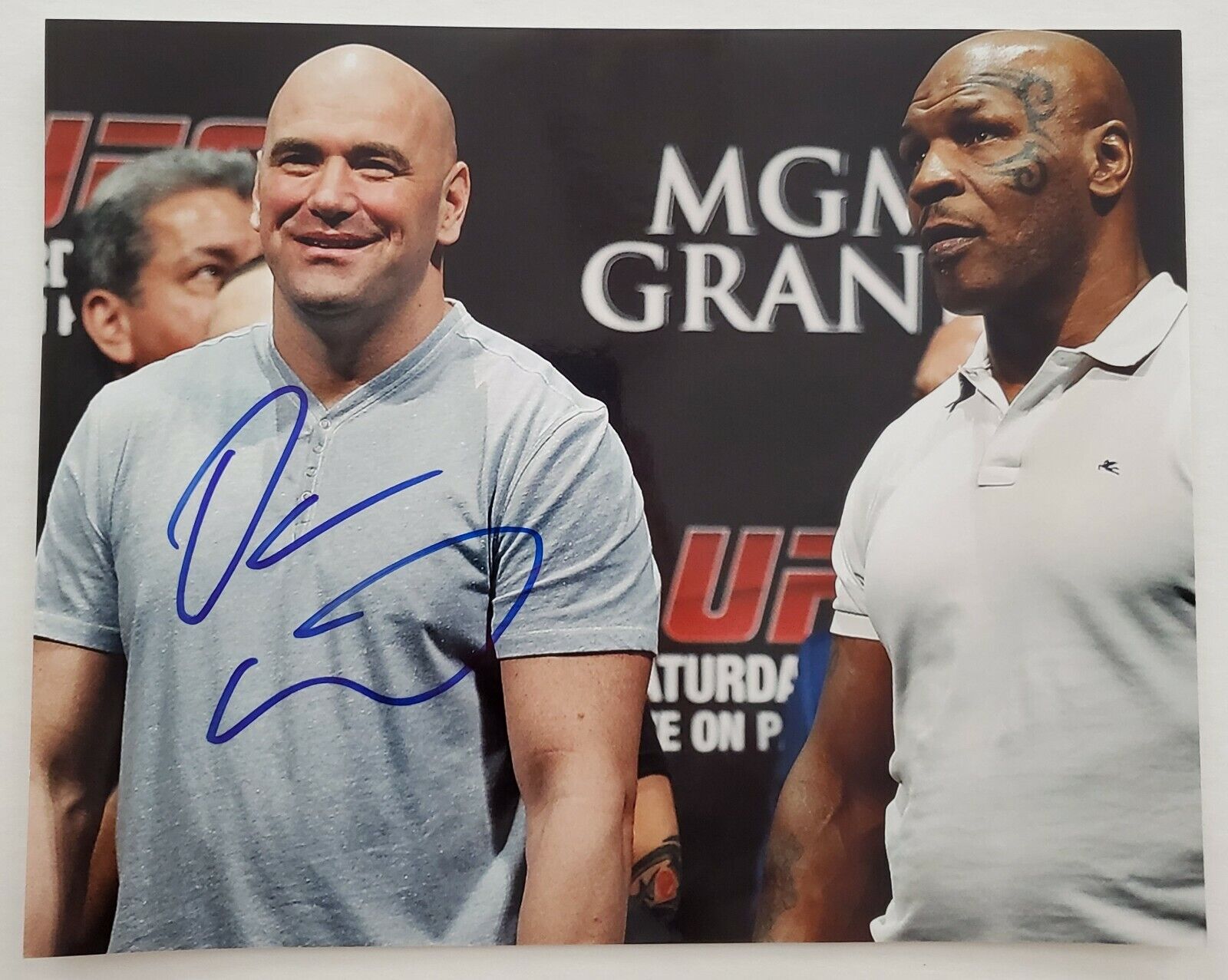 Dana White Signed UFC President 8x10 Photo Poster painting Mike Tyson MMA LEGEND RAD