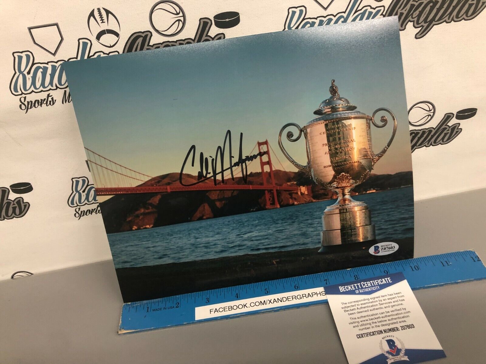 COLLIN MORIKAWA PGA GOLF SIGNED AUTOGRAPHED 8X10 Photo Poster paintingGRAPH-BECKETT BAS COA