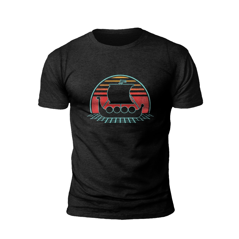 Retro Arcade Spaceship T-Shirt