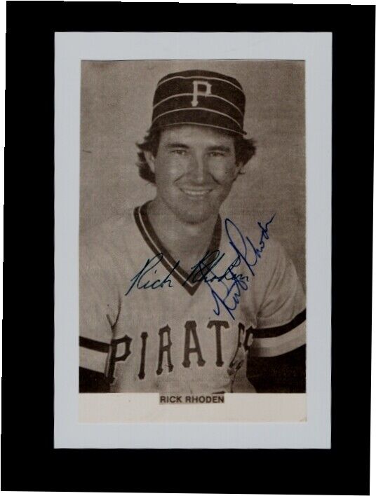 RICK RHODEN-PITTSBURGH PIRATES AUTOGRAPHED POSTCARD 4X6 Photo Poster painting