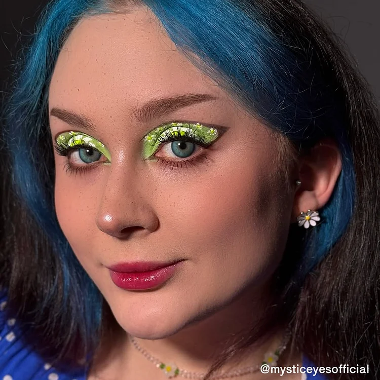 【NEW】Miracle Night Emerald Spell Blue Green Colored Contact Lenses