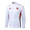 2025/2026 Bayern White Long Zipped Jacket Football Shirt 1:1 Thai Quality