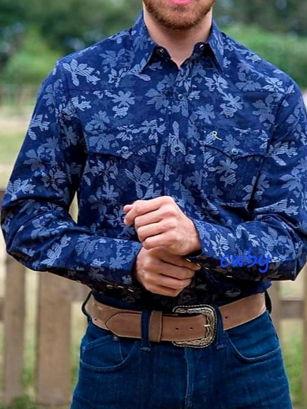 Men's Western Long Sleeve Shirt