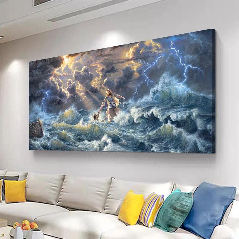 Saved By Grace Canvas Wall Art