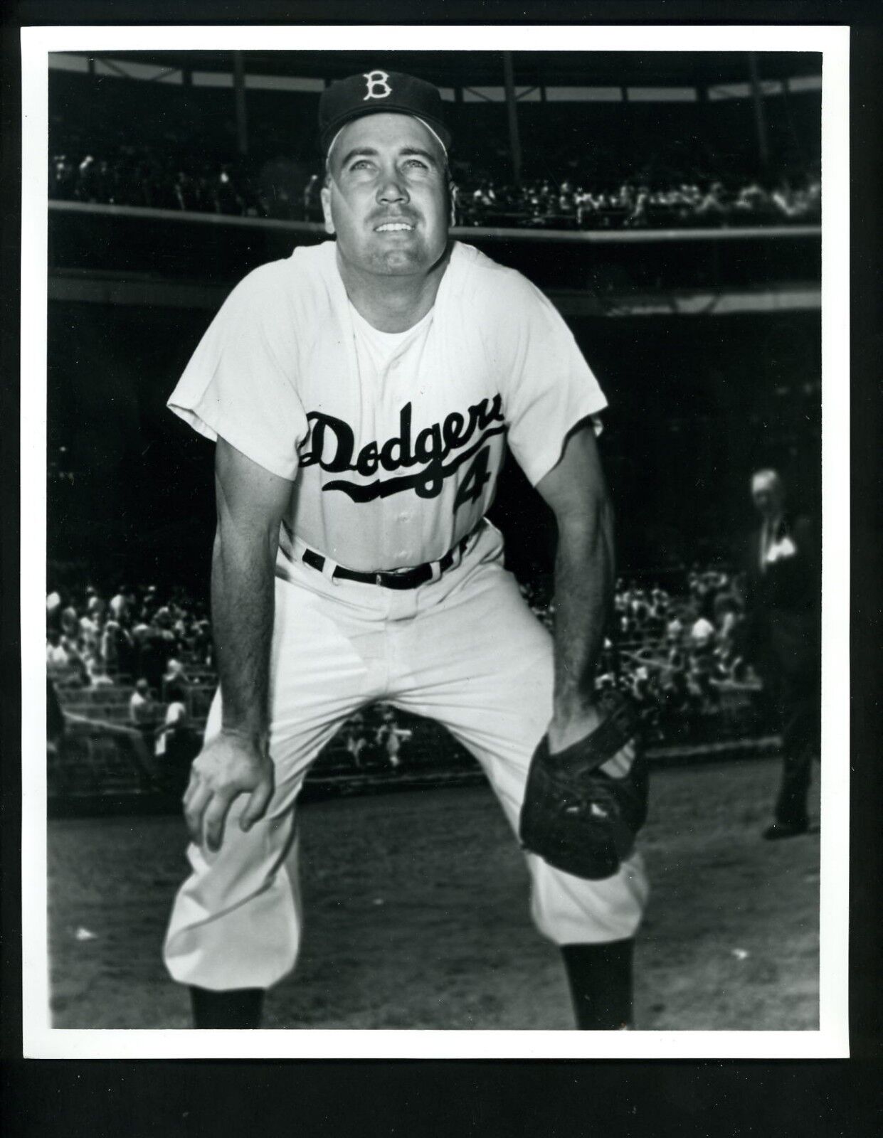 Duke Snider Press Original Photo Poster painting Donald Wingfield Sporting News Brooklyn Dodgers