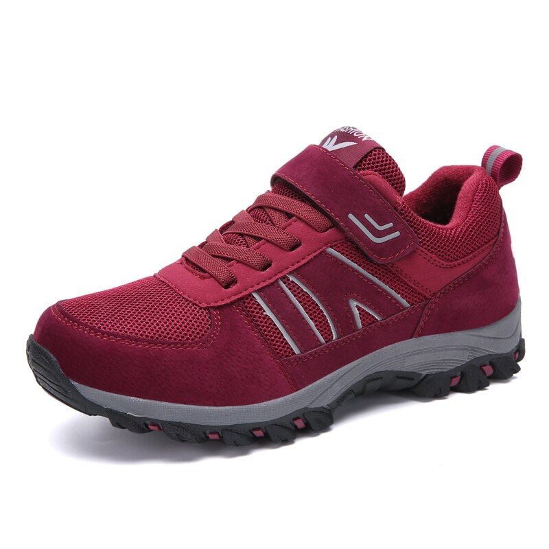 VEAMORS Outdoor Men Women Hiking Shoes Breathable Sneakers Anti-Slip Trekking Shoes Couples Mountain Climbing Footwear Unisex