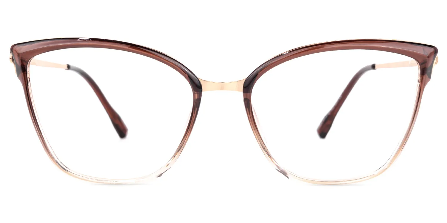 Imlah Braun Cateye Brille Braun