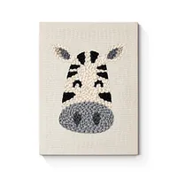 Zebra's Face - Punch Needle