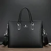 Men's Leather Business Casual Handbag Briefcase