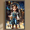 Diamond Painting -DIY Round Drill Stargazer Girl(40x35cm)