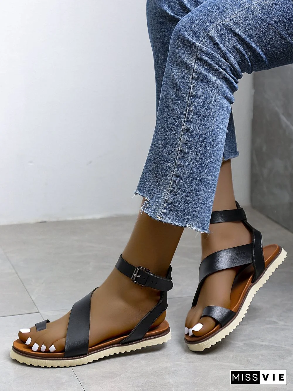 Vintage Soft Sole Roman Thong Sandals