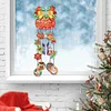 (US Local)DIY Diamond Painting Double Sided 3D Wind Chime Xmas Pendant  Hanging Kit