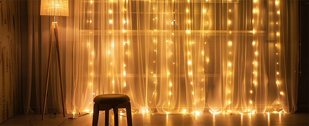 Tegooe LED Curtain Fairy Lights - 8 Modes
