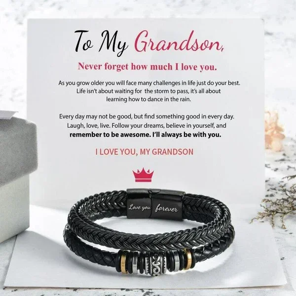 Last Day 49% OFF - To My Grandson - I Will Always Be With You Double Row
