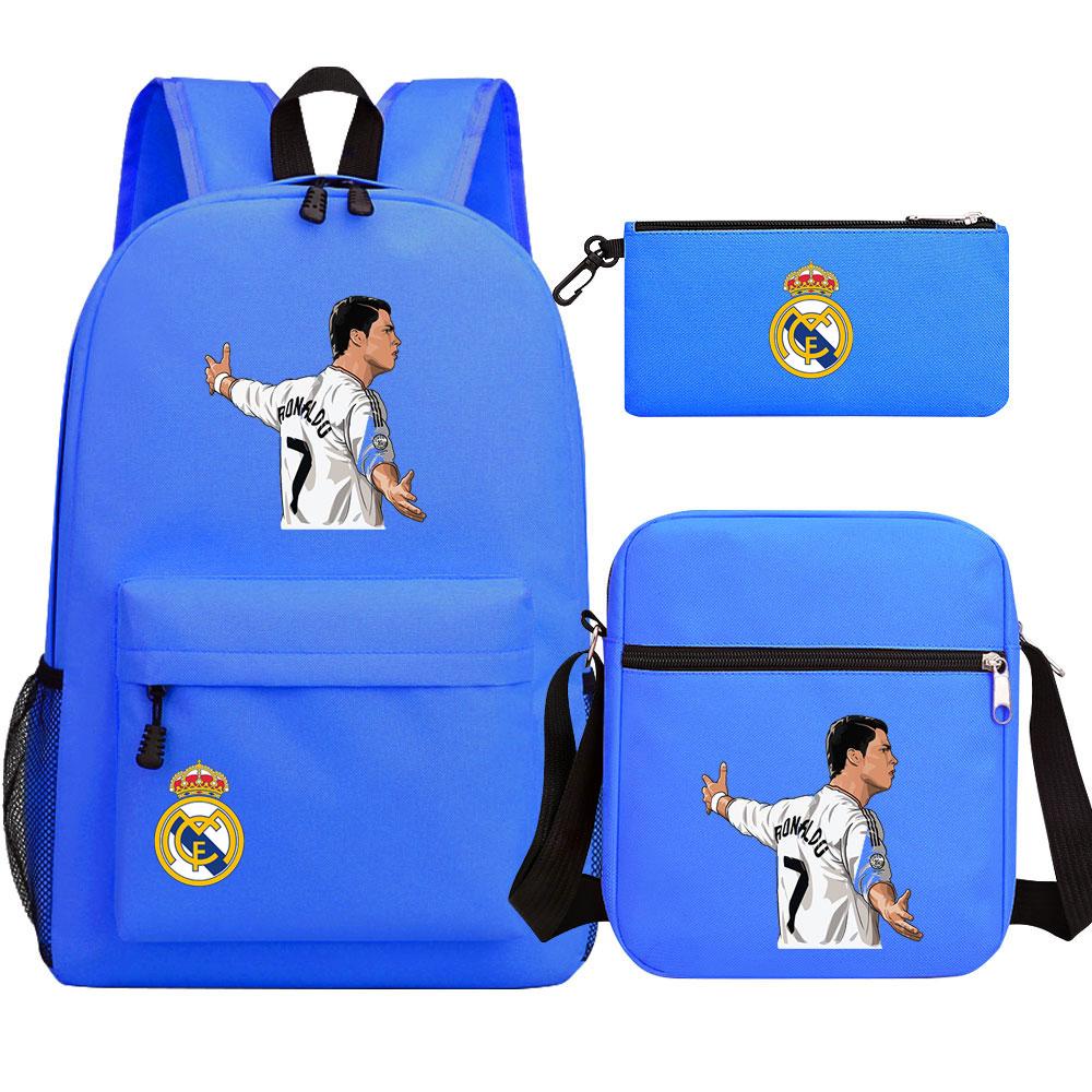 Mayoulove Cristiano Ronaldo Backpack Lightweight Design with Multiple Pockets for School Use-Mayoulove