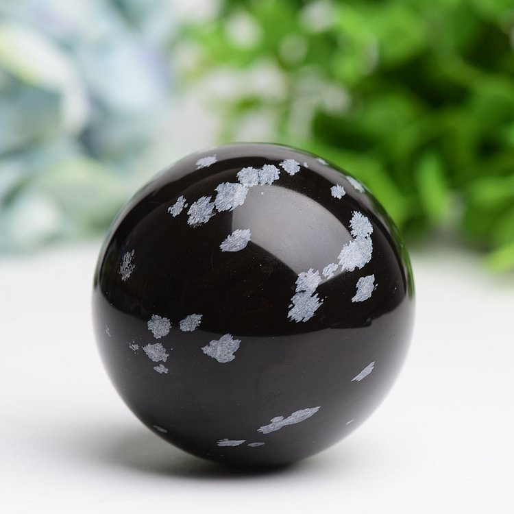 2.0"-4.0" Snowflake Jasper Crystal Sphere
