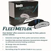 Bendix Fleet Metlok MKD1680FM Semi-Metallic Front Brake Pads for Ford F-250 Super Duty 2022-2013, F-250 Super Duty 2024, F-350 2016-2013, F-350 Super Duty 2022-2013, F-450 Super Duty 2015-2013