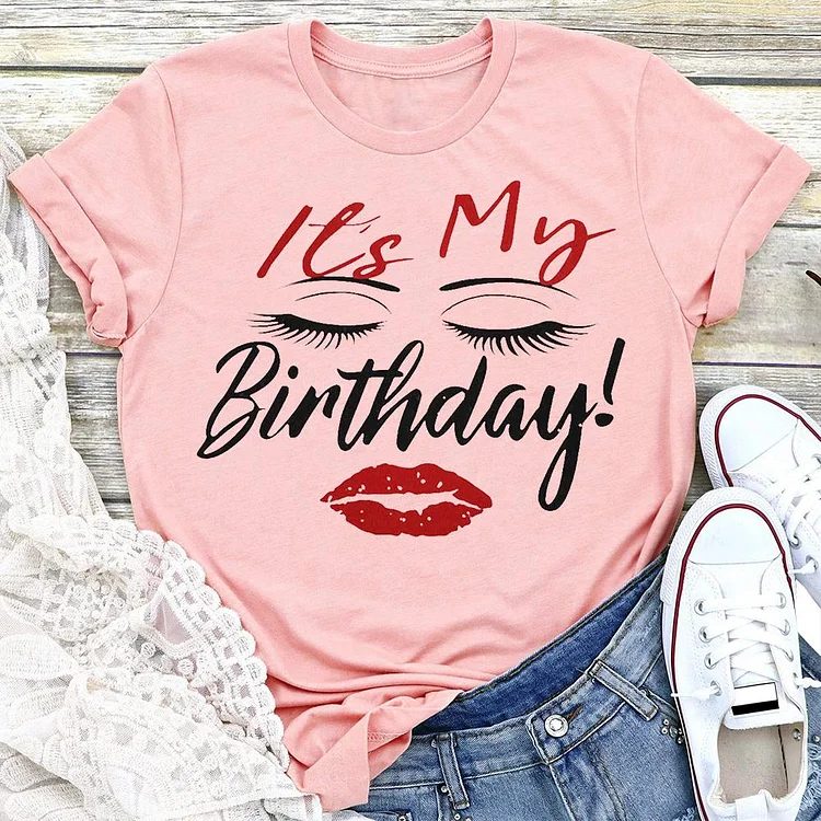 it's my Birthday T-shirt Tee -02780-Annaletters