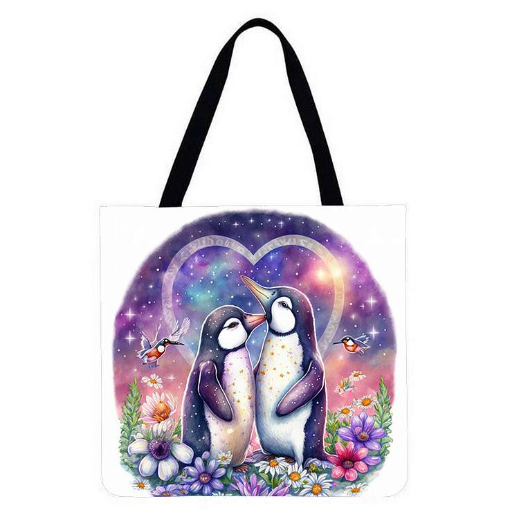 Penguin - Linen Tote Bag