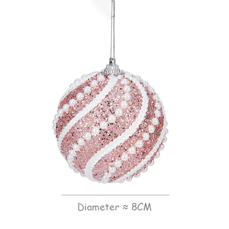 Journalsay 8cm Christmas tree decoration ball