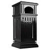 [US Local Warehouse] Commercial Trash Can with Removable Inner Bucket & Lid Side Opening Waste Bin for Garage Backyard