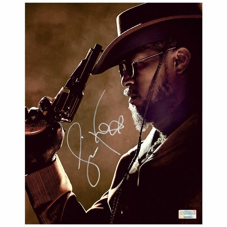 Jamie Foxx Autographed Django Unchained Revolver 8x10 Photo Poster painting