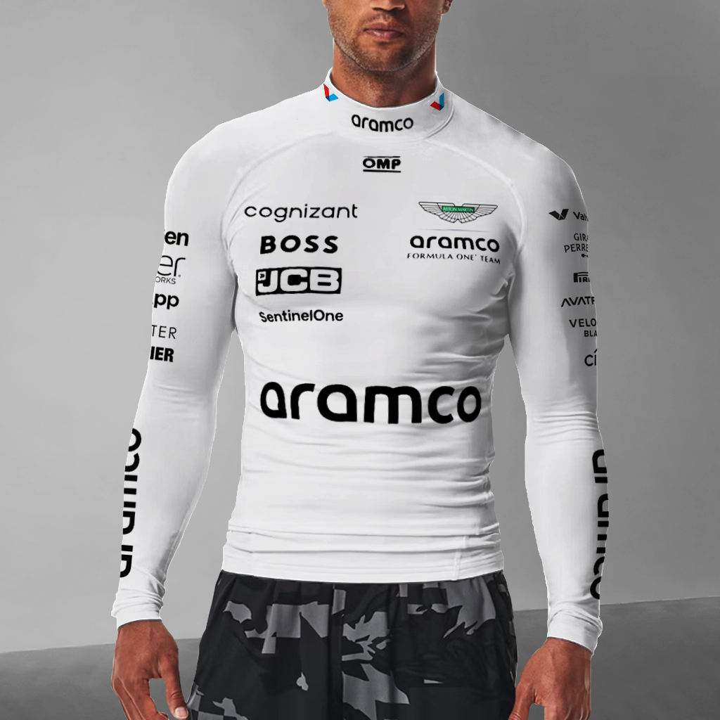 Men's Racing Team Style Slim Fit Long Sleeve T-Shirt / TECHWEAR CLUB / Techwear