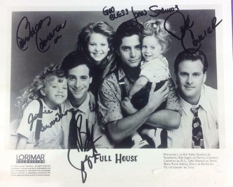 REPRINT - FULL HOUSE Cast TV Autographed Signed 8 x 10 Photo Poster painting Poster Man Cave