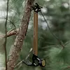 Camping Tent Staple Hammer Aluminum Alloy Hammer for Hiking Gardening (Black)
