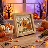 Moon & Pumpkin Glass Mosaic DIY Craft Kit &ndash; Framed Halloween Wall Art