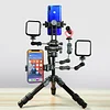 All-Metal Aluminum Alloy Desktop Tripod Live Photography Photo Micro SLR Camera Mobile Phone Mini Climbing Tripod Overhead Shooting Bracket