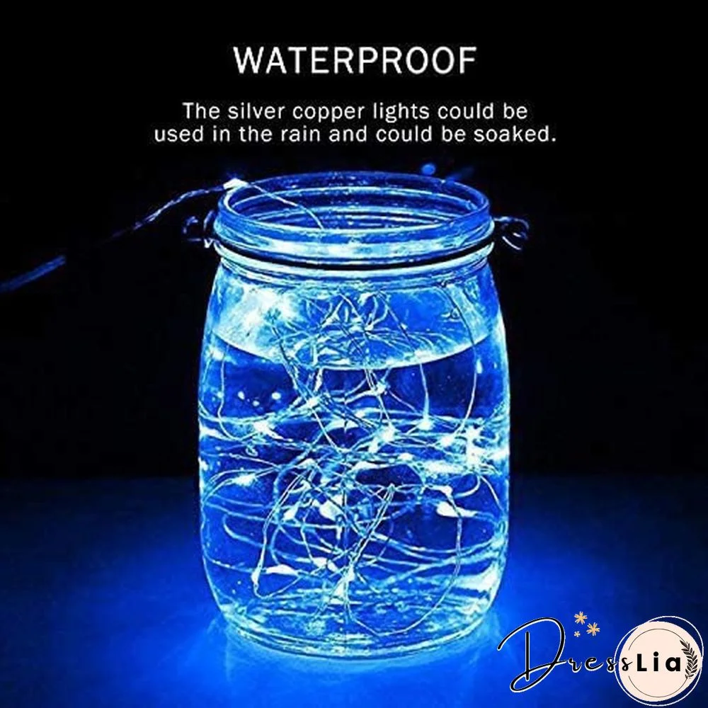 300/200/100/50/10 LED 9COLORS Creative Waterproof 8 Modes Solar Powered Copper Wire String Lights for Outdoor Indoor Home Garden Party Wedding Patio Tree Christmas Decoration