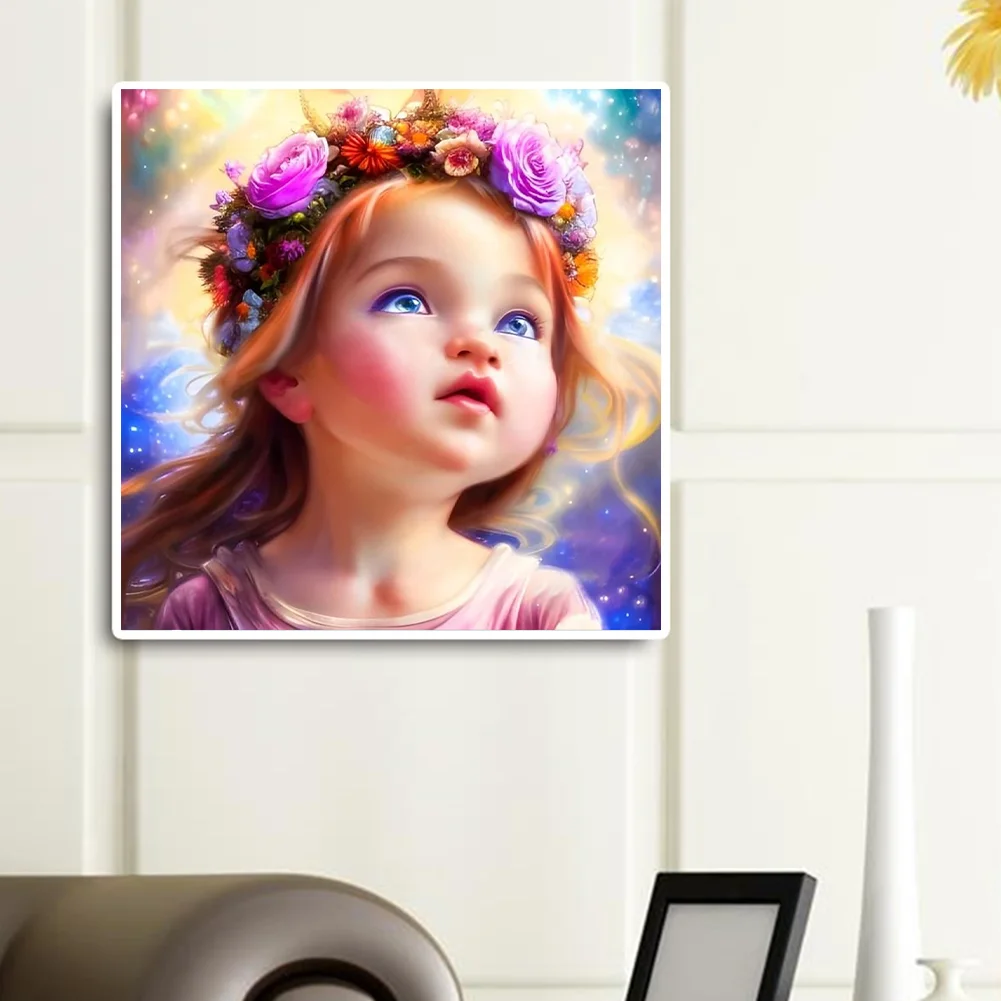 Full Round Diamond Painting 40*40cm - Little Girl
