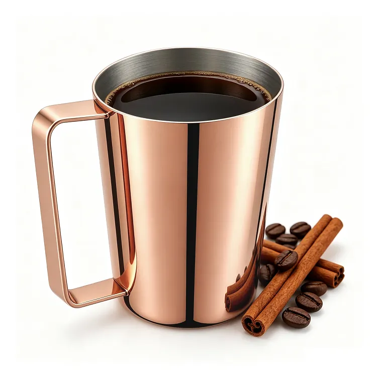 400 mL Copper-Tone Stainless Steel Mug
