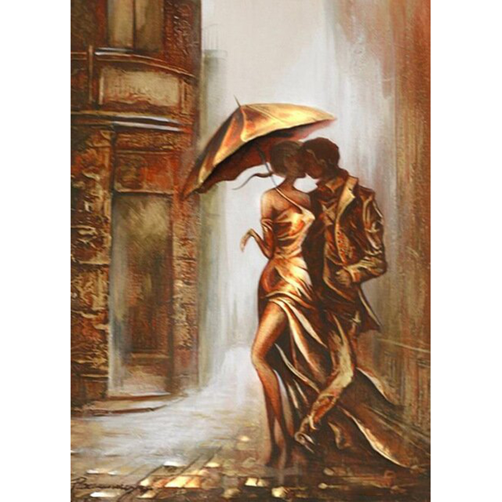 

30*40CM - Round Drill Diamond Painting - Elegant Lovers, 501 Original