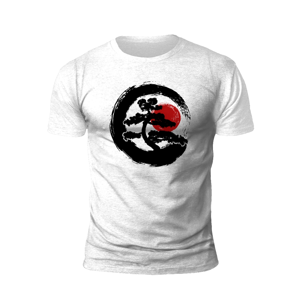 Sunset Bonsai: Serenity in Balance T-shirt