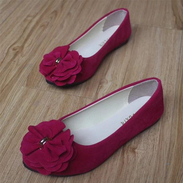 comemore Women Ballet Flats 2021 Spring Autumn Women Fashion Ballerina Flat Shoes Ladies Sweet Flower Footwear Sapatos Feminino
