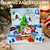 1Pcs Diamond Painting Christmas Snowman Reindeer Theme Greeting Card Set with Envelopes