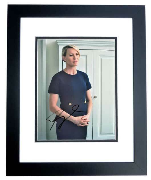 Robin Wright Signed House of Cards - Claire Underwood 11x14 inch Photo Poster painting FRAMED