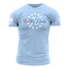 Men's 76 We The People T-Shirt - Heather Sky Blue mysite James Yang