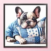 French Bulldog-11CT Stamped/Counted Cross Stitch 40*40cm/15.75*15.75in