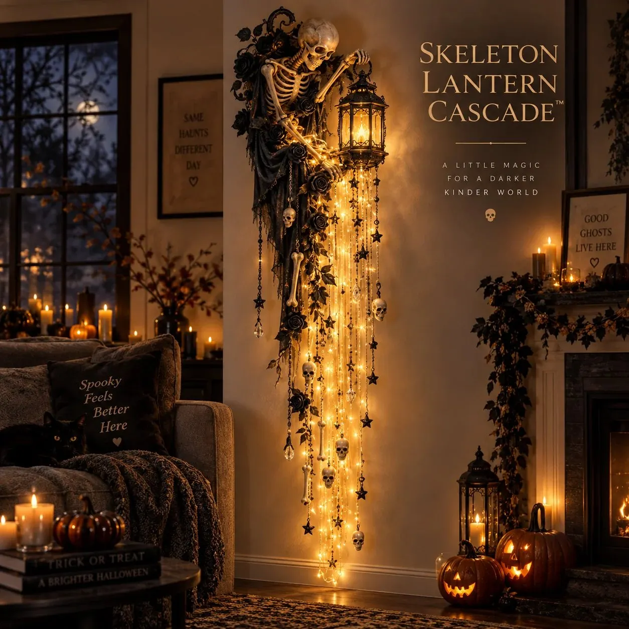 Skeleton Lantern Cascade