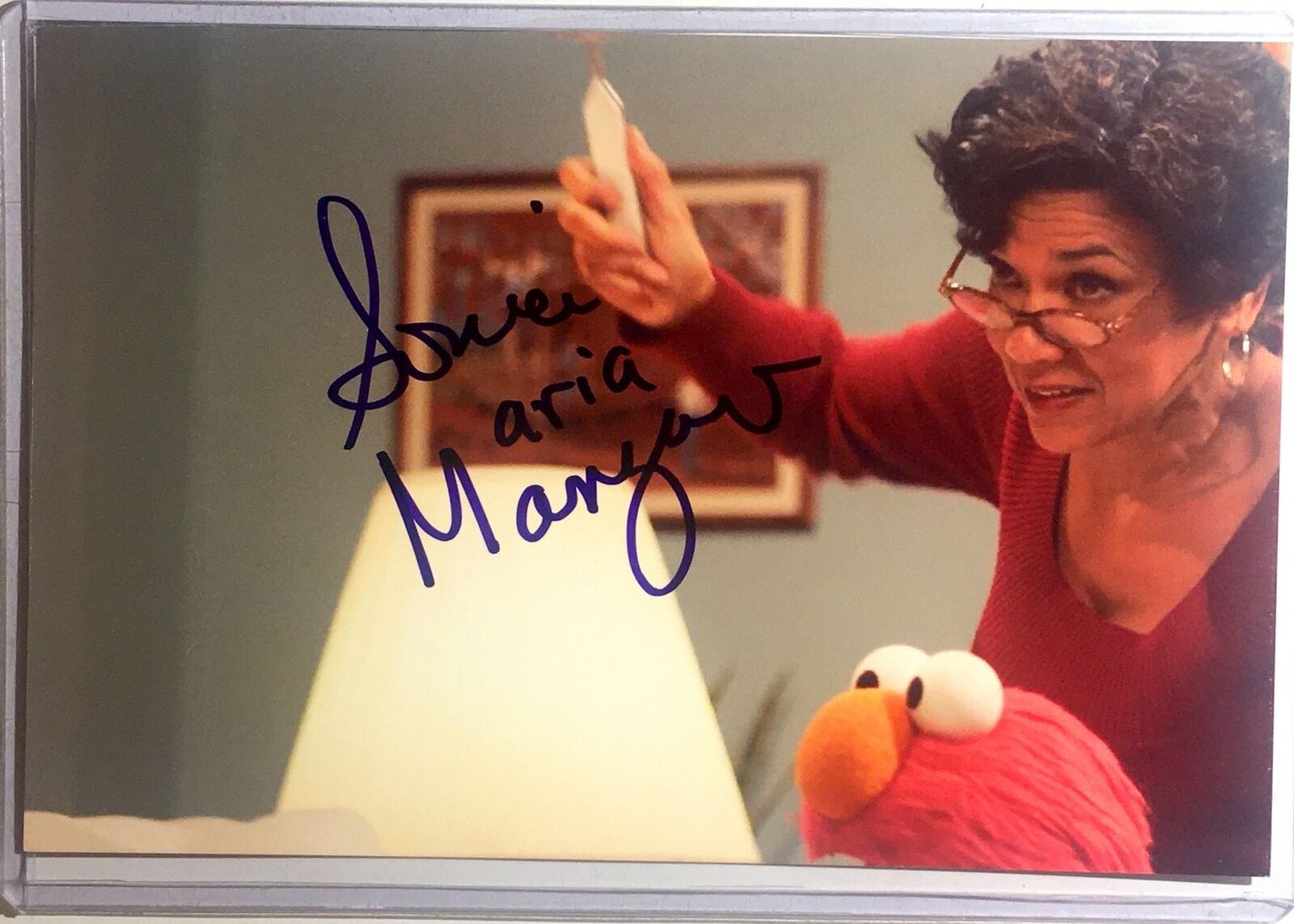 Sonia Manzano Signed 4x6 Photo Poster painting Actress Maria Sesame Street Autograph Auto