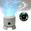 Dynamic Rotating LED Ocean Light Projector Dimmable Brightness & Flexible Stable Base Design Night Light Projector USB Powered & Versatile for Kids Bedroom Decoration