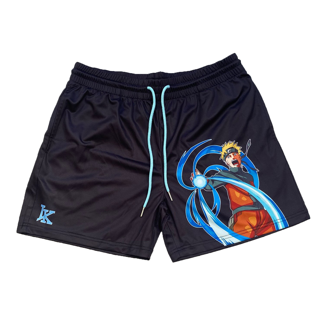 Naruto Rasengan Shorts - Black