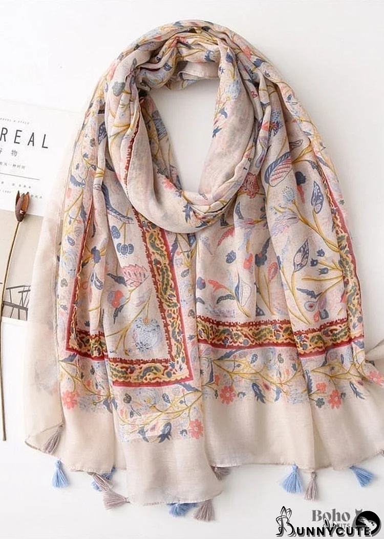 Boho Scarf Floral Art Gabriella